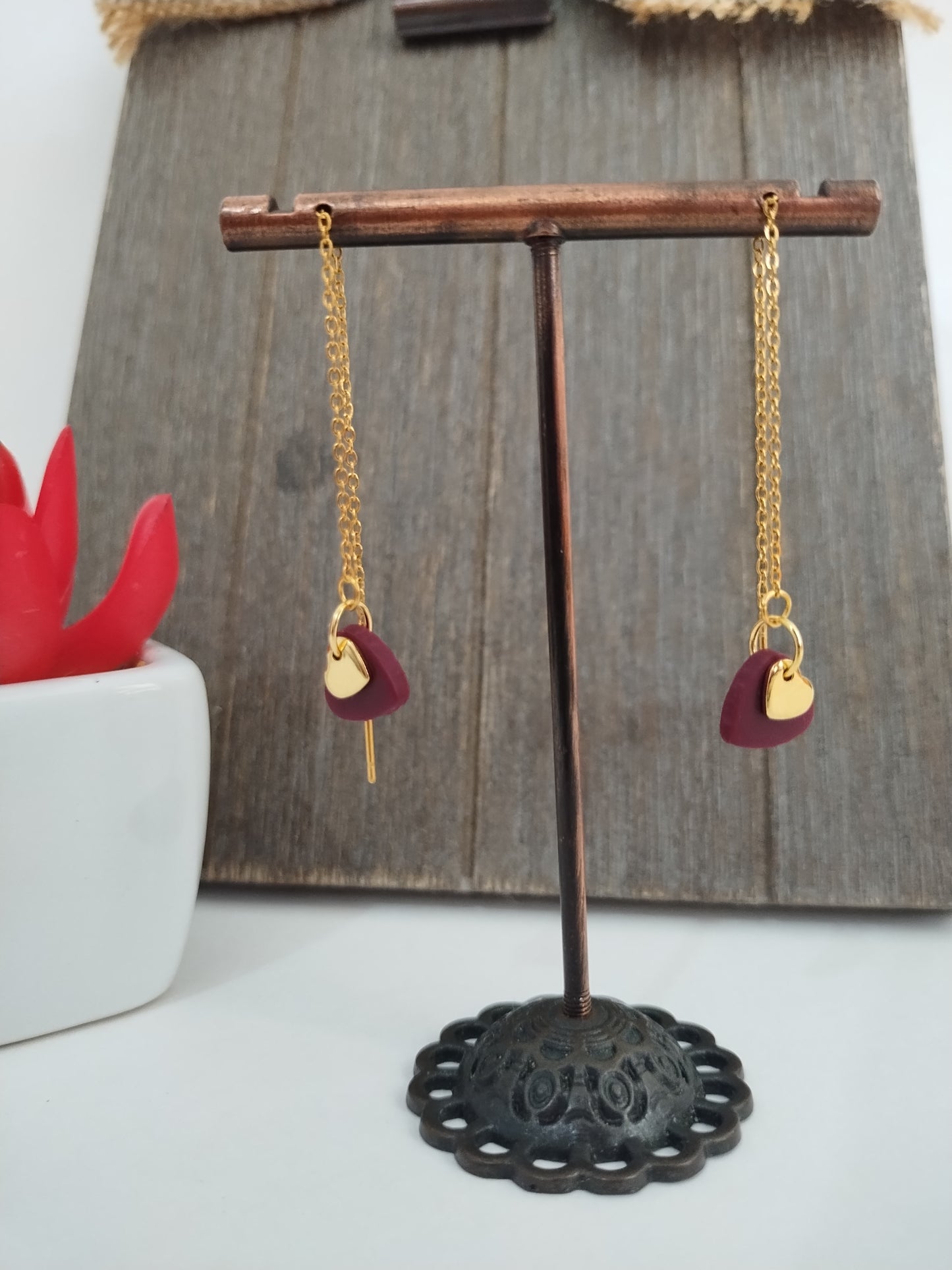 Heart dangles