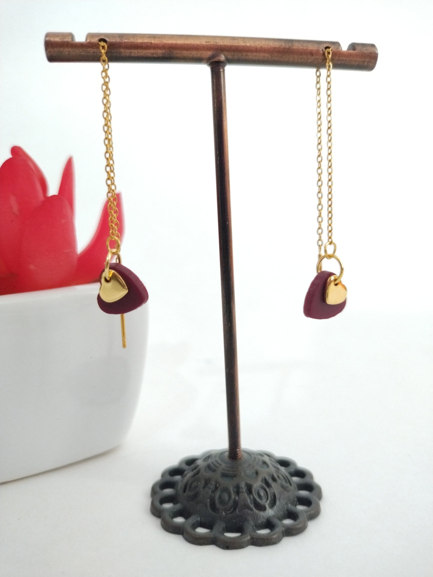 Heart dangles